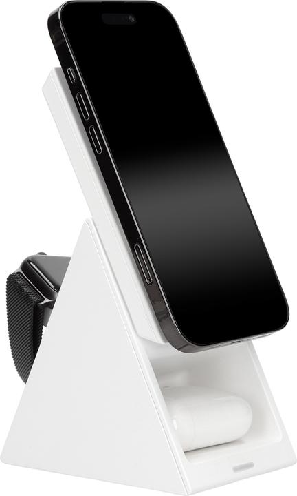 Produktbild Mobiparts Wireless 3 in 1 Charger 15W Triangle White (15 W)