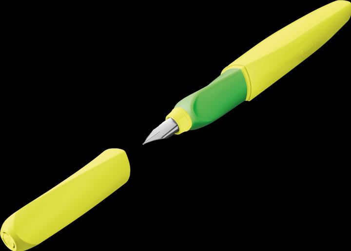 Produktbild Pelikan Füller Twist Feder M, Neon, universell für Rechts- und Linkshänder, Blisterkarte (Green, Yellow, 1 x)