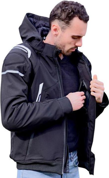 Actual product image ADX motorcyce jacket with removabe hood (with protectors/without back pate) nf en 17092-4 : 2020 approve (Men, L)