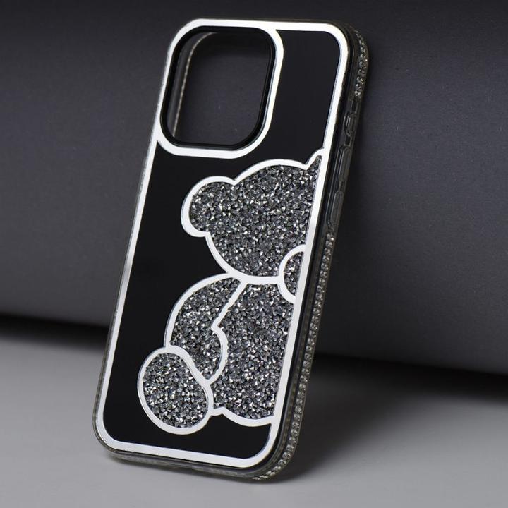 Produktbild OEM Back panel cover TEDDY BEAR Case for IPHONE 15 Pro Max silver (Apple iPhone 15 Pro Max)