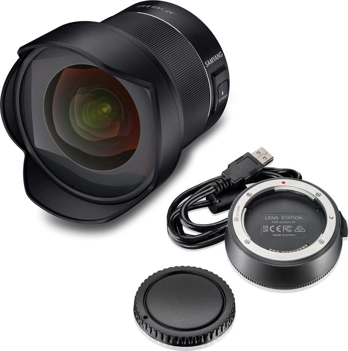 Produktbild Samyang AF 14mm F2.8 EF für Canon EF+Lens Station (Canon EF, Vollformat)