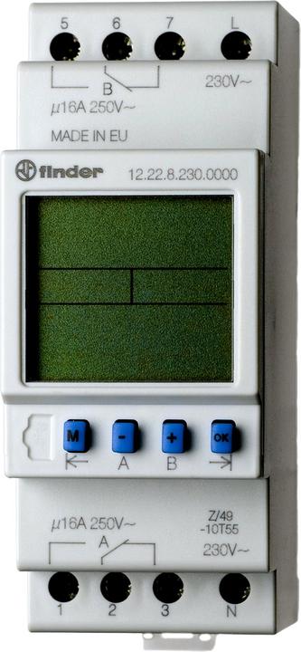 Produktbild Finder Zeitschaltuhr Serie 12 2x 16A Digital