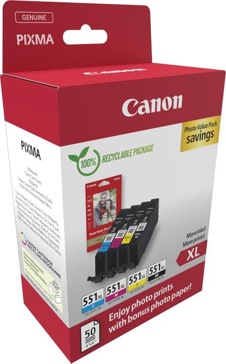 Actual product image Canon CLI-551XL (FC)