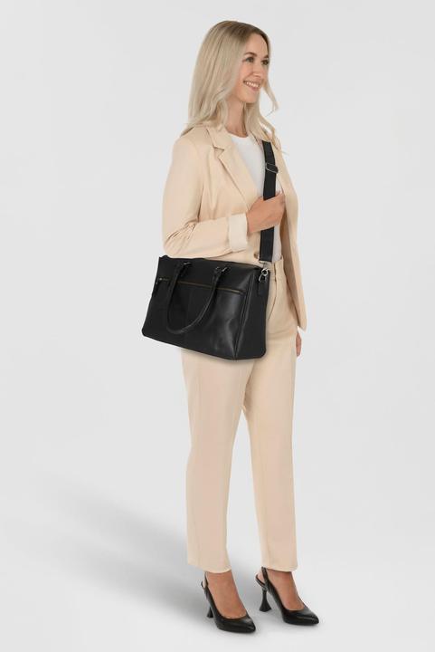 Immagine prodotto Burkely Borsa shopper On the move in pelle 40 cm con scomparto per laptop (17 l)