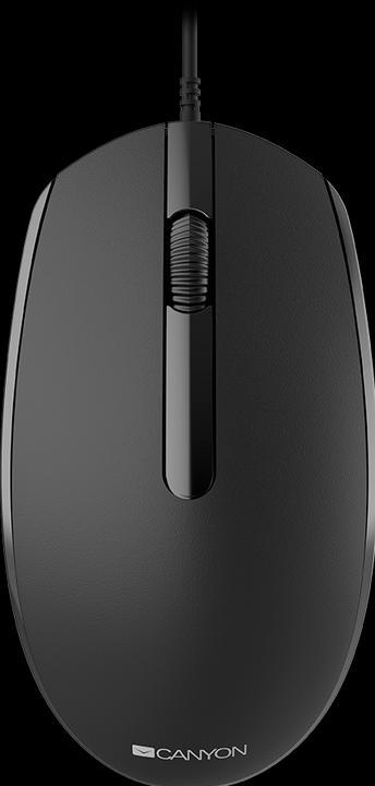 Produktbild Canyon Optical mouse with cable M-10, Black (Kabelgebunden)