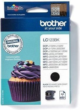 Produktbild Brother LC123BK - Hohe Ergiebigkeit - Schwarz - Original