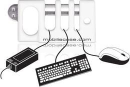 Mobilis Kabel - Organizer - weiss