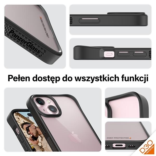 Immagine prodotto PanzerGlass ClearCase con D3O iPhone 2023 6.1 (Apple iPhone 15)