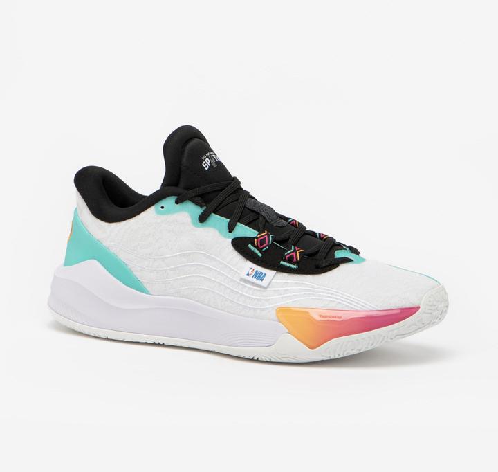 Actual product image Tarmak Men's/Women's Basketball Shoes NBA Spurs Fast 900 Low-1 - White (42)