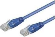 Actual product image Goobay CAT 5e patch cable, U/UTP, blue, 3 m (U/UTP, CAT5e, 3 m)