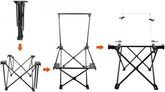 Actual product image Rafalia Table shooting table packshot products 60x130cm (Recording table)