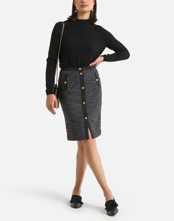 Actual product image Anne Weyburn Stand-up collar jumper (50)