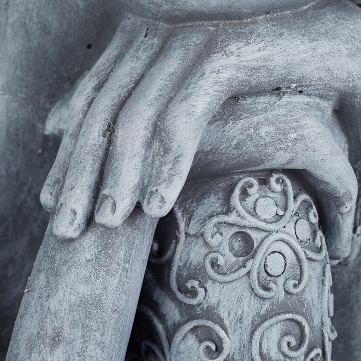 Immagine prodotto Relaxdays Statua del Buddha 60cm con testa piegata