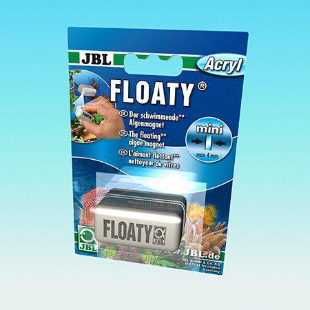 Produktbild JBL Aquaristik und Terraristik Floaty Mini-Acryl, 9.6 x 14 x 4 cm, weiss, für Glasstärke 4 mm (Aquarium Reinigung)