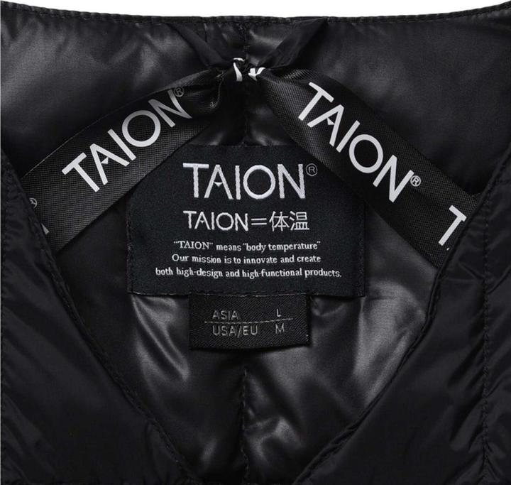 Produktbild Taion Lange Basic-Daunenjacke mit V-Ausschnitt, Damen (S)