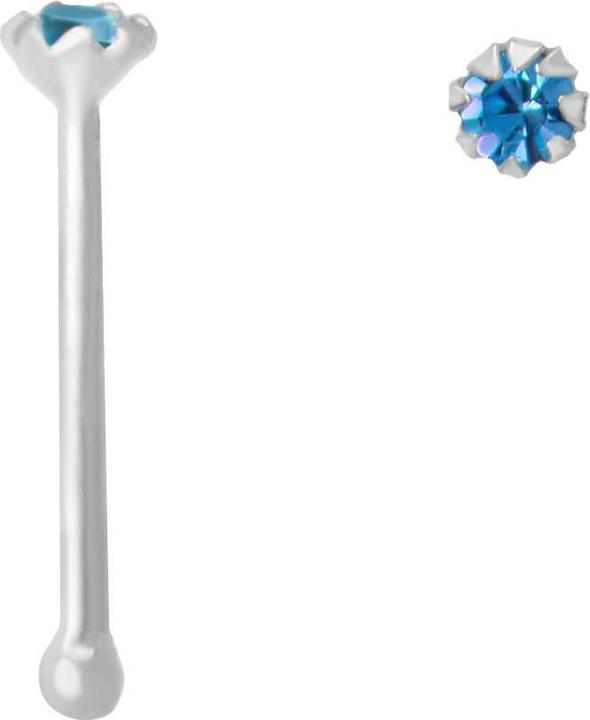 Bijouteria Nasenpiercing (Silber 925, Kristall)