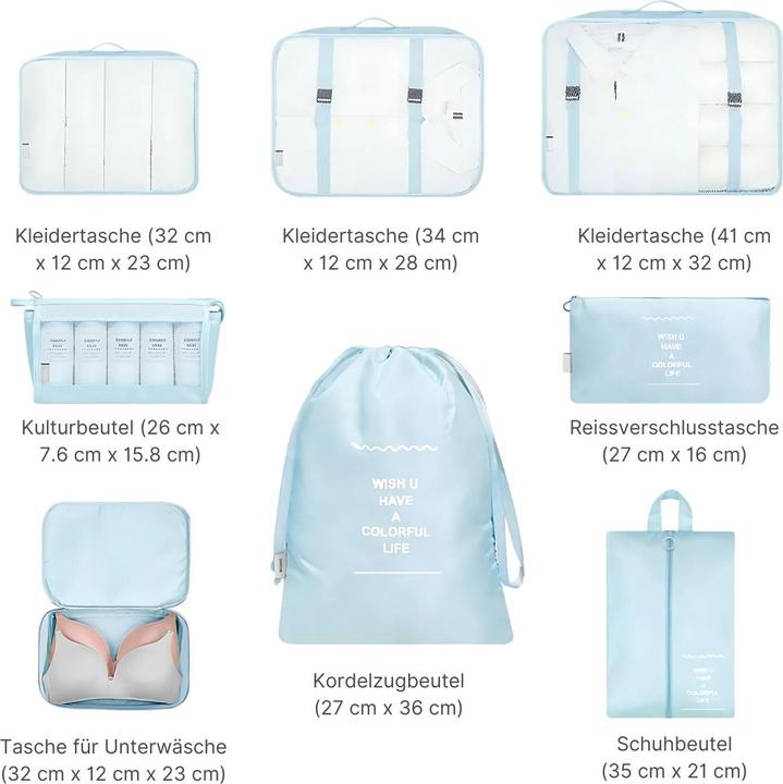 Actual product image Hermex Suitcase organiser set