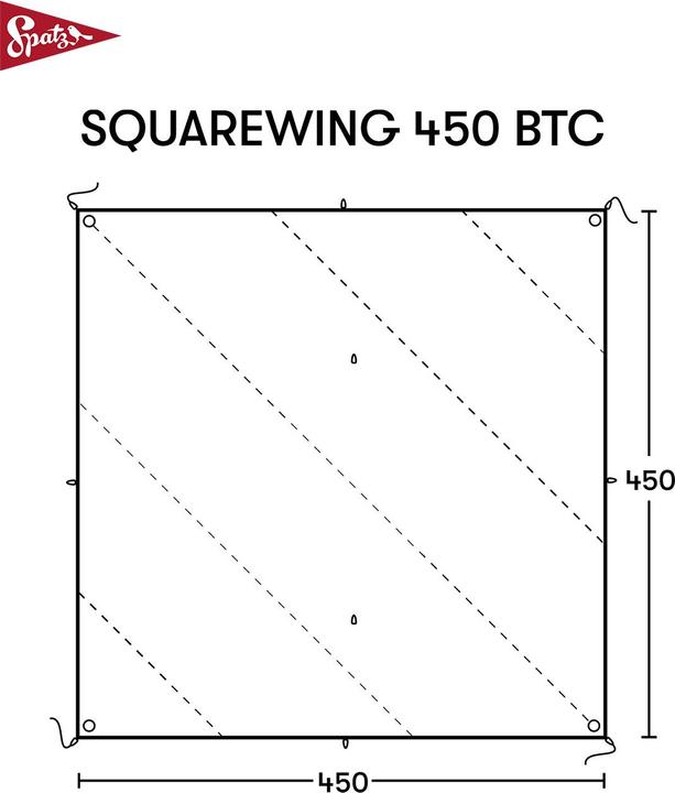 Produktbild Spatz Squarewing 450 BTC (Tarp, 5.20 kg, 5 Personen)