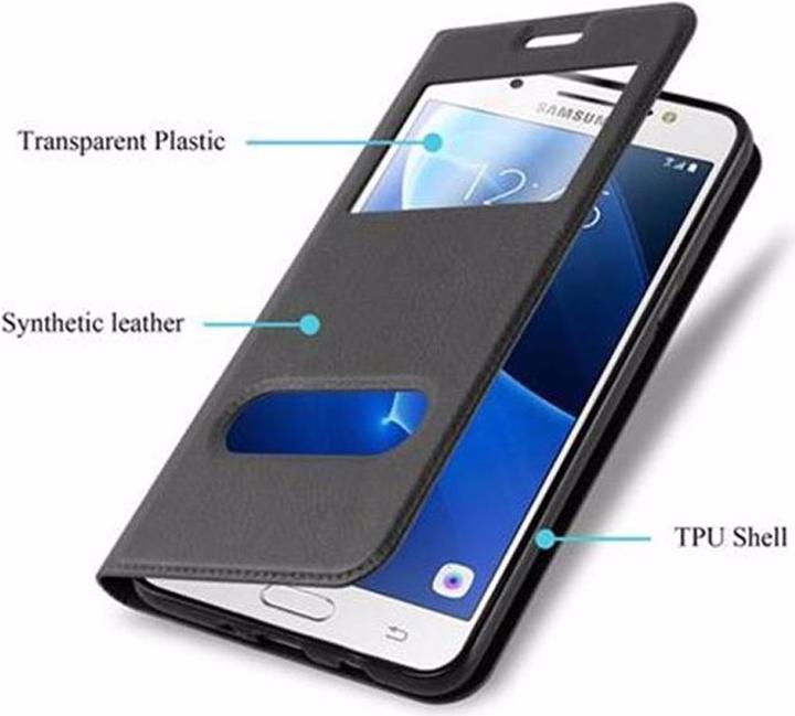 Produktbild Cadorabo Book mit View Doppelfenster Cover (Samsung Galaxy J5 (2016))