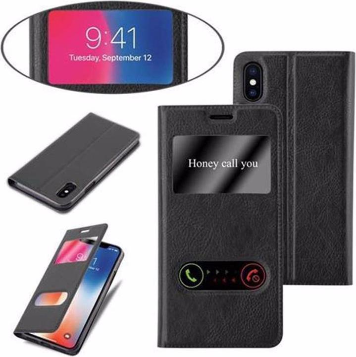 Produktbild Cadorabo Book mit View Doppelfenster Cover (Apple iPhone X)