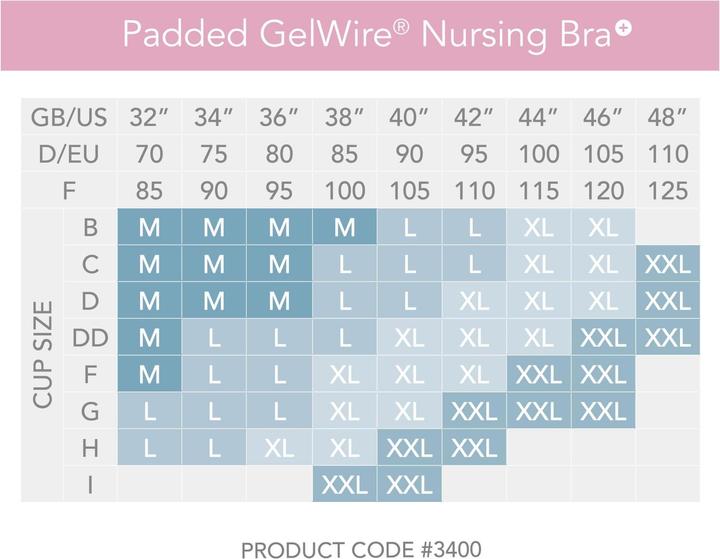 Produktbild Carriwell Nahtlos gepolsterter GelWire Still-BH (XL)