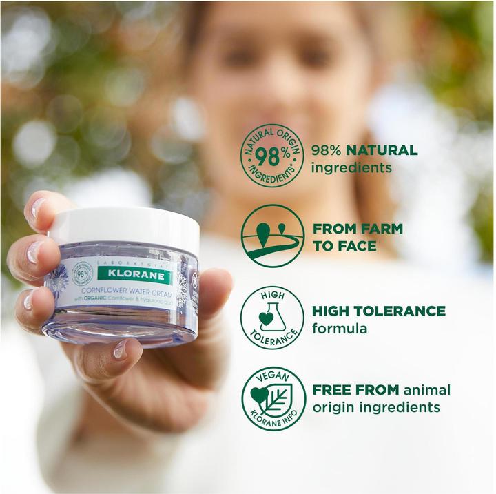 Actual product image Klorane Moisturising cream with organic cornflower (50 ml, Day cream)