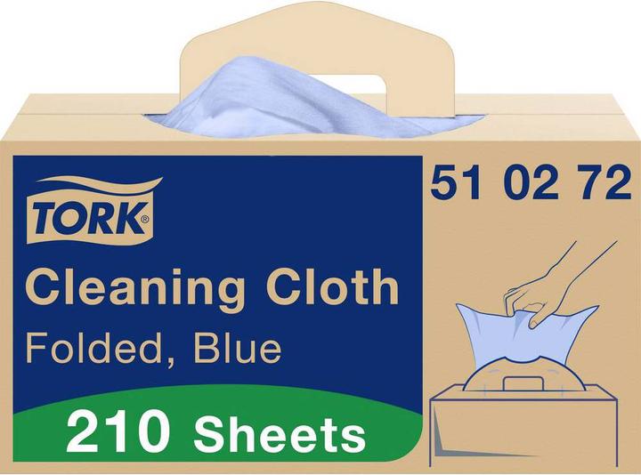 Image du produit Tork Chiffons de nettoyage multi-usages Bleu W7 1x 210 chiffons 510272 Quantité : 210pc. (210 pcs)
