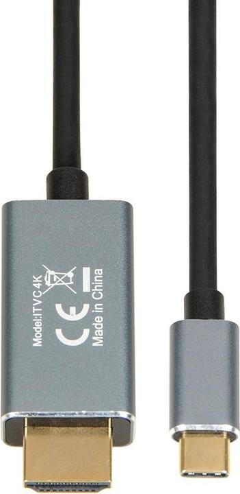 Actual product image iBox Cable USB TYP-C do HDMI ITVC4K (1.80 m)