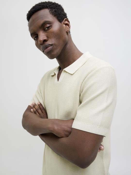 Actual product image Jack & Jones Jprcceaston Knit Split Neck Ss Sn (L)