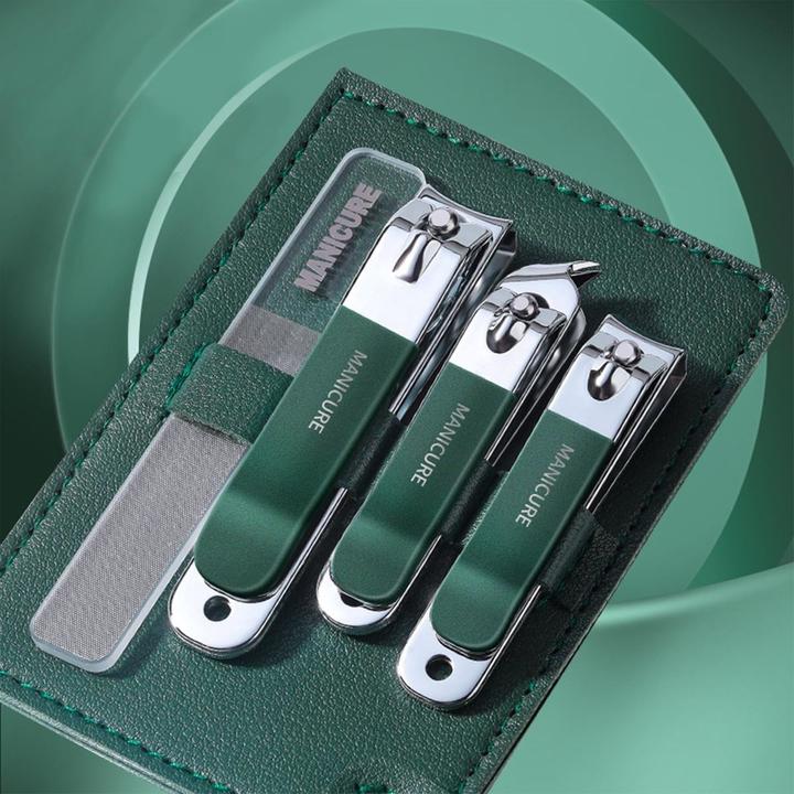 Produktbild König Design 4er Set Nagelknipser Set Nagelschneider Gelnägel Fussnagelknipser Nagelpflege