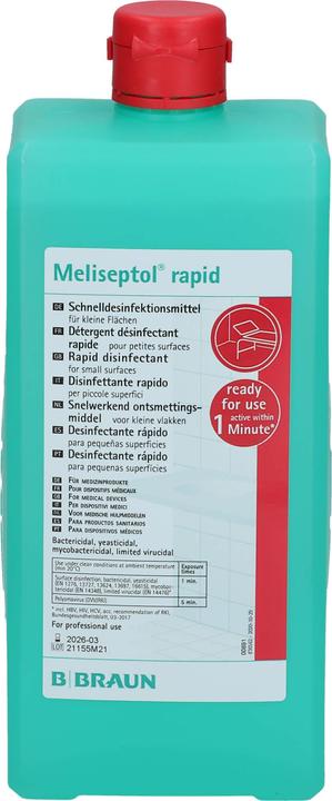 Actual product image Meliseptol Alcohol rapid disinfection (1000 ml)