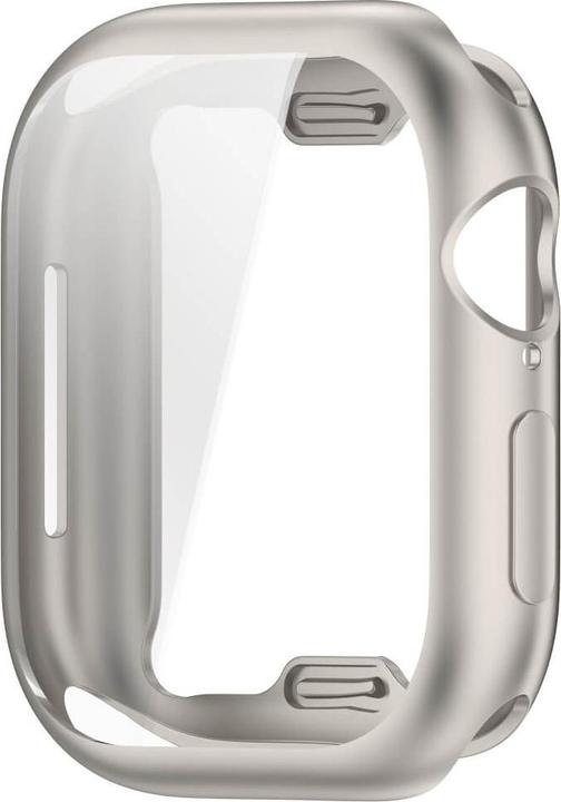 Produktbild Cover-Discount Apple Watch 10 - 46mm - Gummi Schutz Case Metall-Look