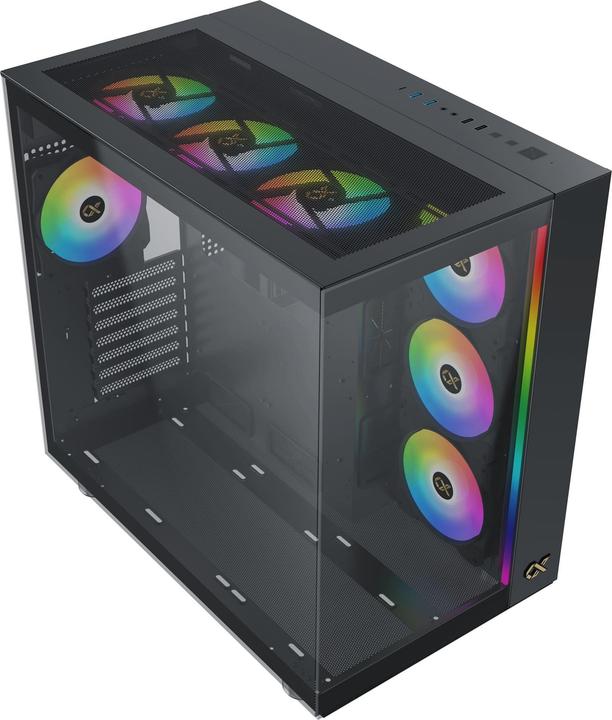 Image du produit Xigmatek Boitier Moyen Tour E-ATX Aqua Ultra Air RGB avec panneaux vitrés (Noir)