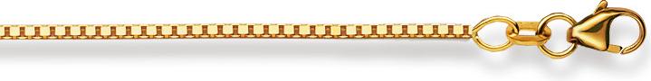 Natsumi Schmuck Halskette Gelbgold 18K/750 Venezianer 1.3mm (750/18 K Gelbgold, 45 cm)