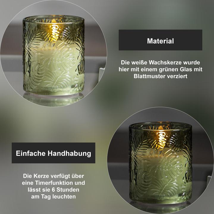 Actual product image Star Trading LED Pillar Candle Flame Leaf (1 x)