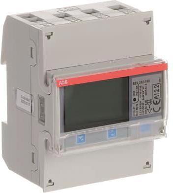Immagine prodotto ABB Contatore trifase, RS485 B23 312-100 Argento, 3Phn, connessione diretta 65A