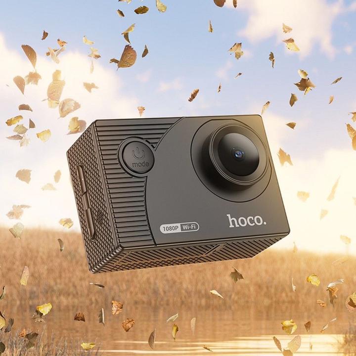 Actual product image Hoco Headphone with microphone sports camera with screen 2" 1080P/30fps DV100 black (Wi-Fi)