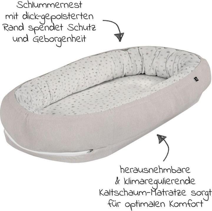 Actual product image Alvi Bassinet & cradle 2-piece economy set Bassinet Birthe + slumber nest