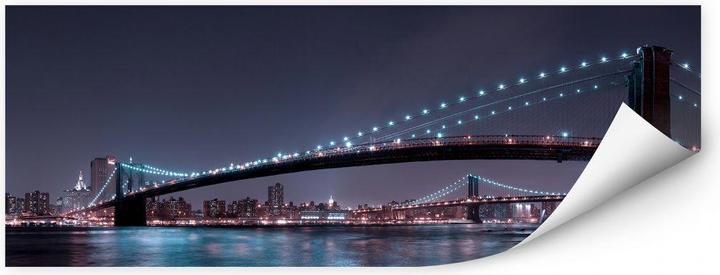 Produktbild Trenddeko Manhattan Skyline bei Nacht (120 x 50 cm)