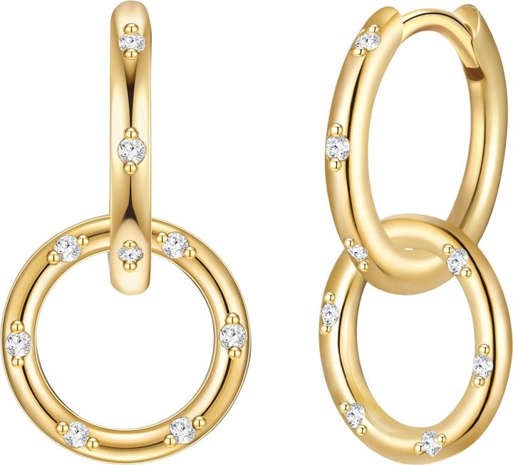 Immagine prodotto Glanzstücke München Donna Argento Sterling Cubic Zirconia Oro Giallo - 30300 (Argento)