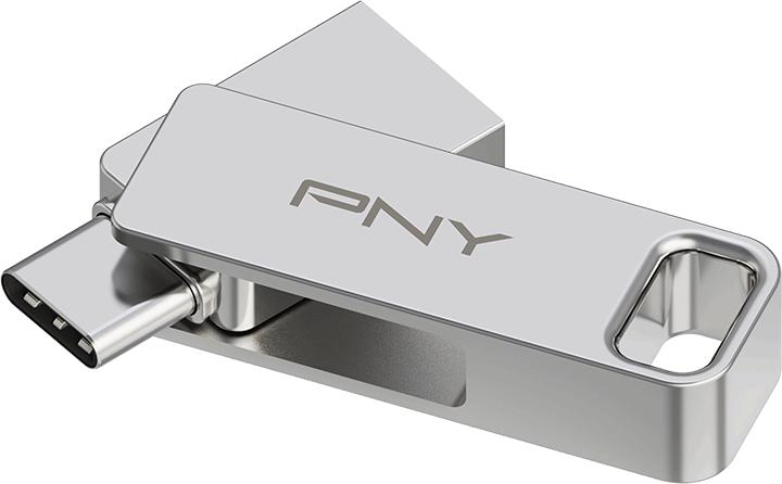 PNY USB-Stick 128GB DUO LINK USB 3.2 Type-C Dual Flash Drive retail (128 GB, USB-C)