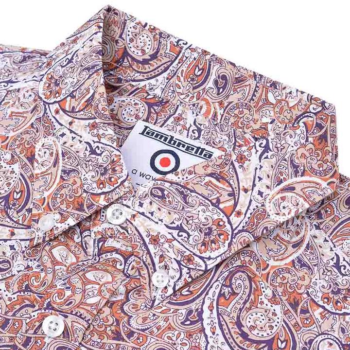 Immagine prodotto Lambretta Camicia Paisley Maniche Corte Uomo (XL)