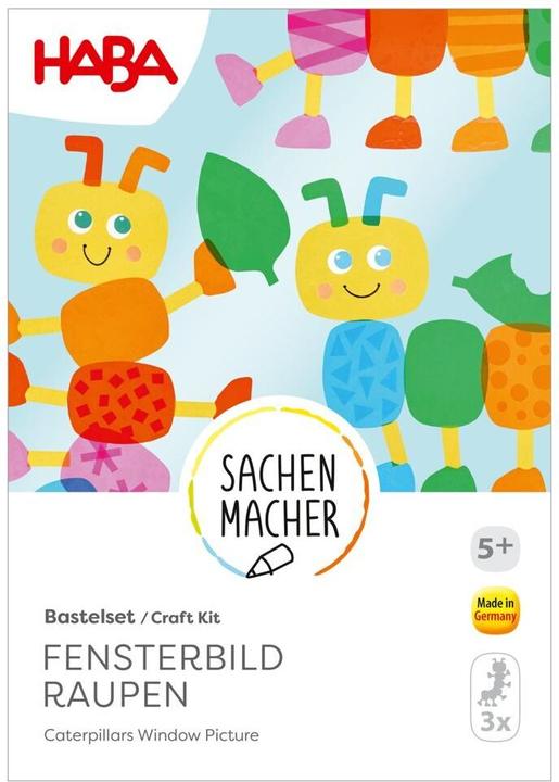 Actual product image Haba Bastelset - Fensterbild Raupen