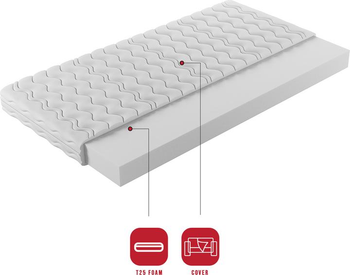 Actual product image ADRK Furniture Mattress topper T25 160x200 cm (160 x 200 cm)