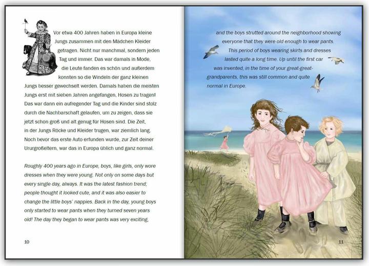 Actual product image Kleider sind für alle da! Das Kinderbuch für eine kunterbunte Kleidungswahl, egal wer du bist. (English, German, Sarah Herbig-Buttula, Anika Slawinski, 2023)