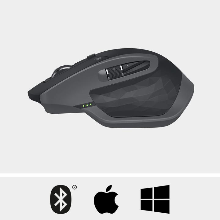 Actual product image Logitech Maus MX Master 2S - Schwarz (Wireless)