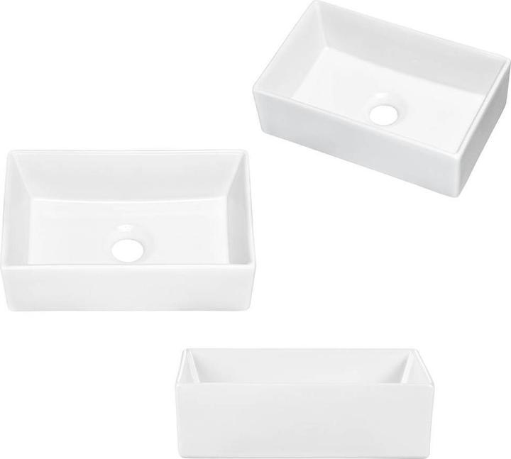 Produktbild En.Casa Waschtisch Skelbolu 50x71x40 cm Eicheoptik