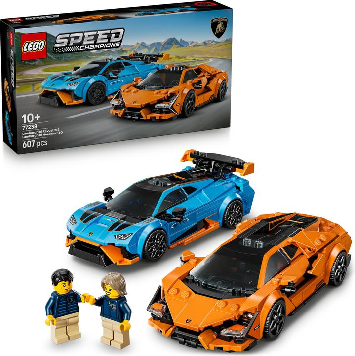 Produktbild LEGO Lamborghini Revuelto und Huracán STO (77238, LEGO Speed Champions)
