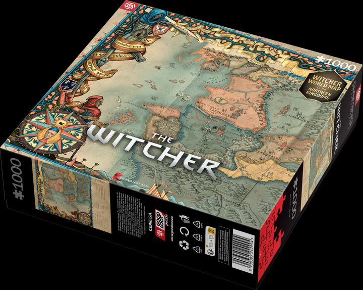 Produktbild Good Loot The Witcher: Northern Kingdom Map - Puzzle (1000 Teile)