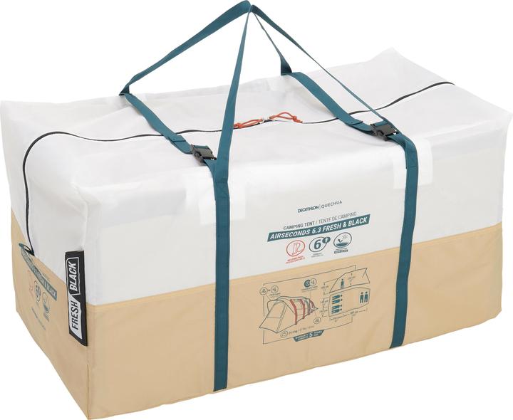 Image du produit Quechua AIRSECOND 6.3 FB New colo 2021 324957 (Tente gonflable, 25.50 kg, 6 personnes)
